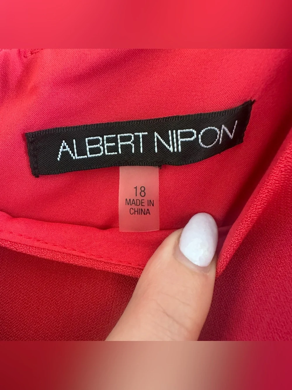 Albert Nipon NEW Dress Shift Knee Length Women’s 18 Pink Office Professional